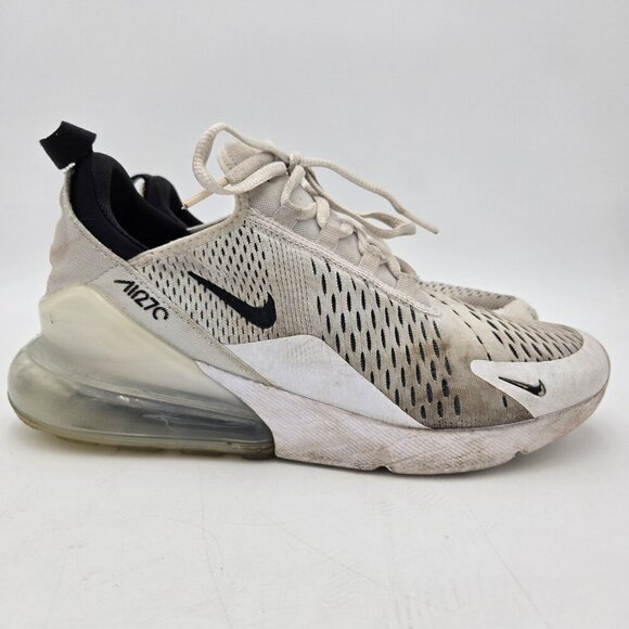 Nike Air Max 270 Low Top White Black Size 10 AH6789-100 Mens Lace Up Breathable - Picture 5 of 8